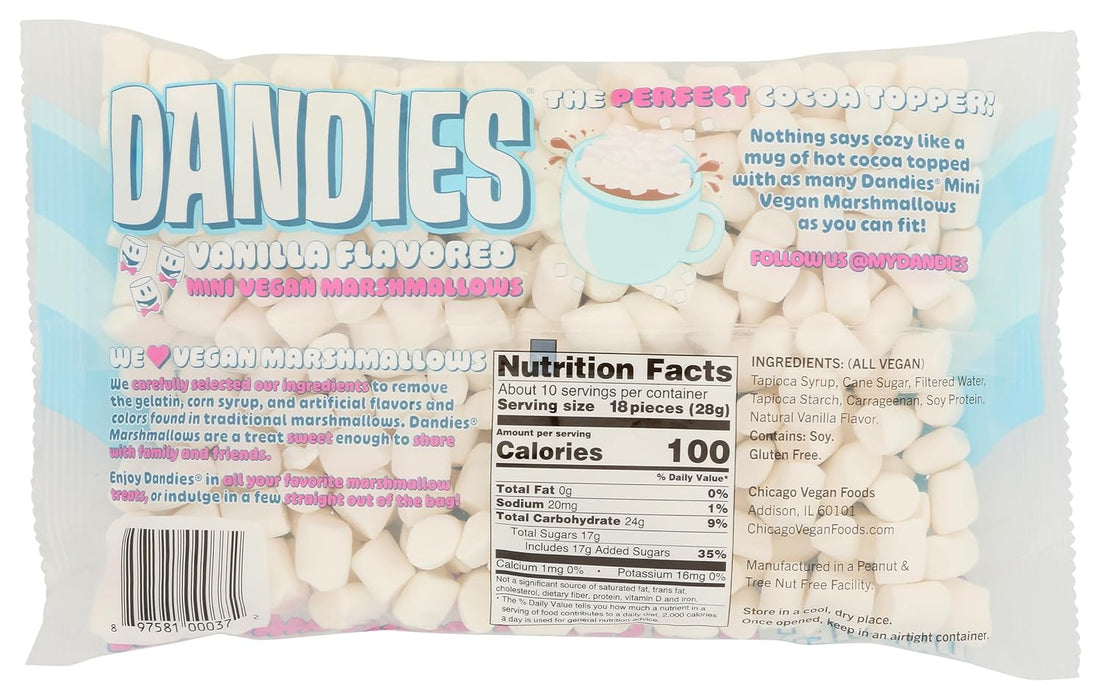 Dandies Air Puffed Mini Marshmallows Classic Vanilla 10 oz