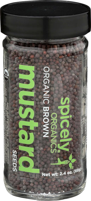 Spicely Organics  Organic Mustard Seed Brown  2.4 Oz