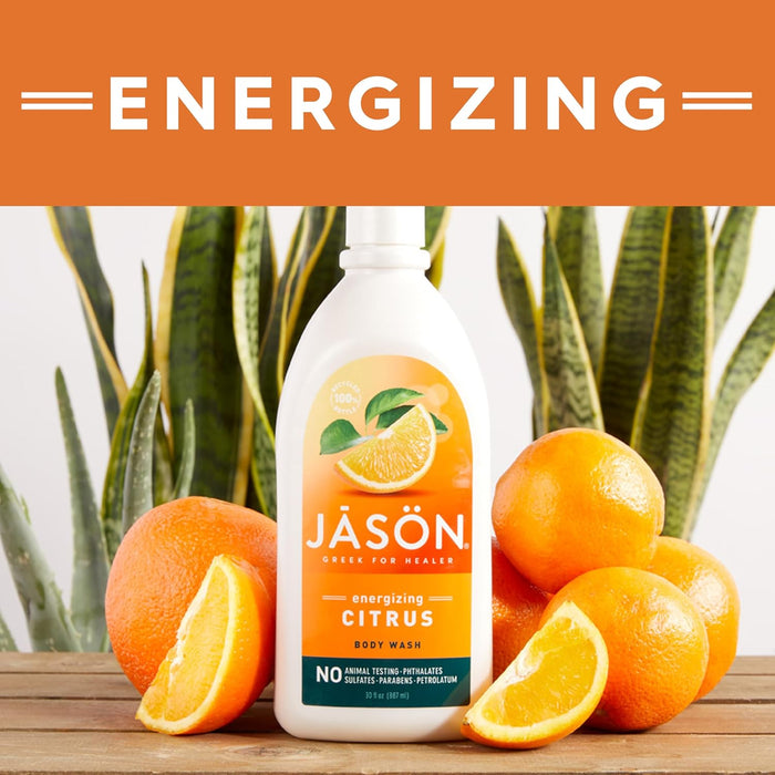 Jason Natural Products Satin Shower Body Wash Citrus 30 Oz