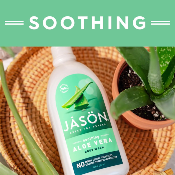 Jason Natural Products  Body Wash Pure Soothing Aloe Vera 30 Oz