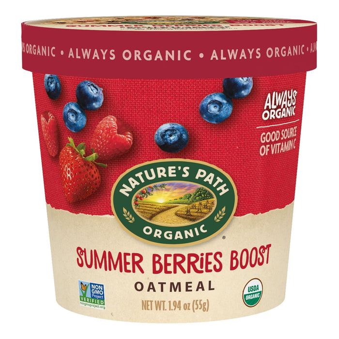 Nature'S Path  Organic Hot Oatmeal Summer Berries Boost   1.94 Oz