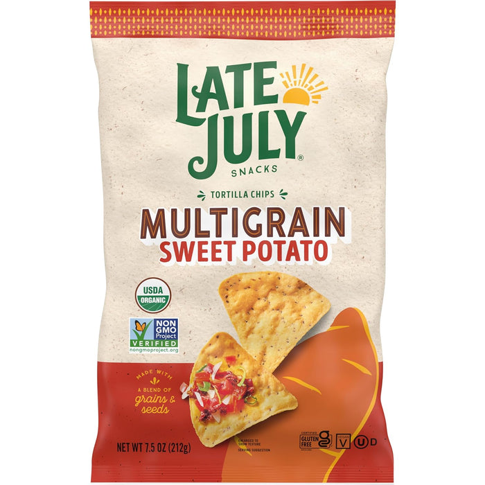 Late July  Tortilla Chips Multigrain Sweet Potato Organic   7.5 Oz