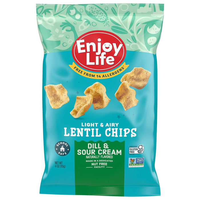 Enjoy Life  Lentil Chips Plentils Dill And Sour Cream  4 Oz