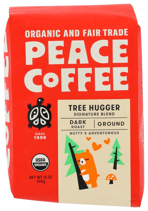 Peace Coffee  Dark Roast Tree Hugger Ground   12 oz