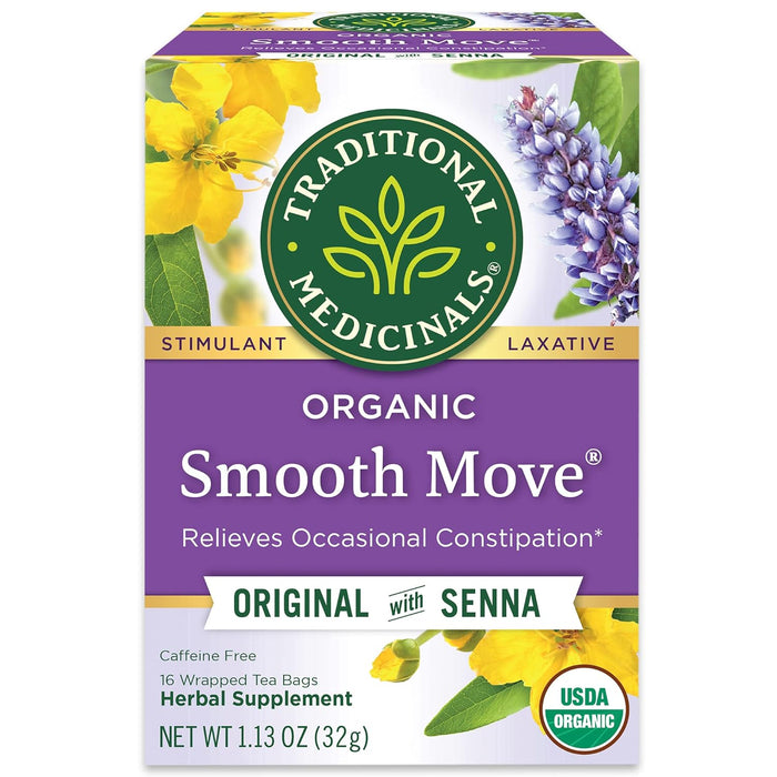 Traditional Medicinals  Organic Smooth Move Herbal Tea  16 Ct