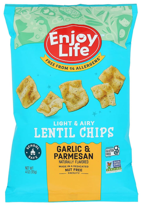 Enjoy Life  Lentil Chips Plentils Garlic And Parmesan  4 Oz