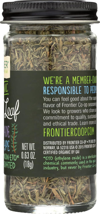 Frontier Nat Prod Co-op Organic Whole Thyme Leaf 0.8 OZ