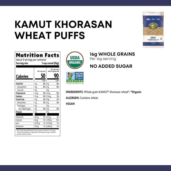 Nature'S Path  Organic Kamut Puffs Cereal   6 Oz