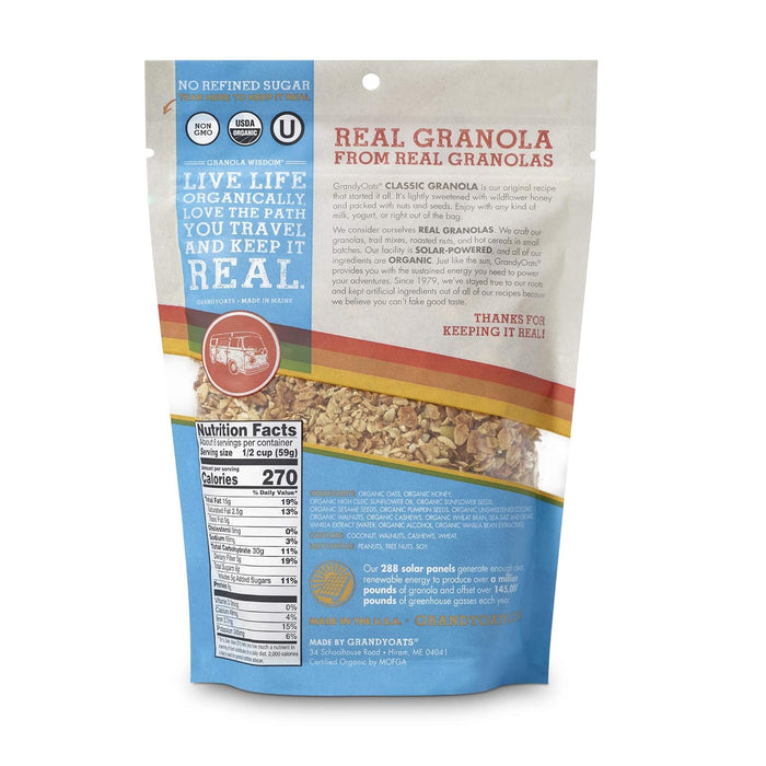 Grandyoats  Organic Classic Granola   12 Oz