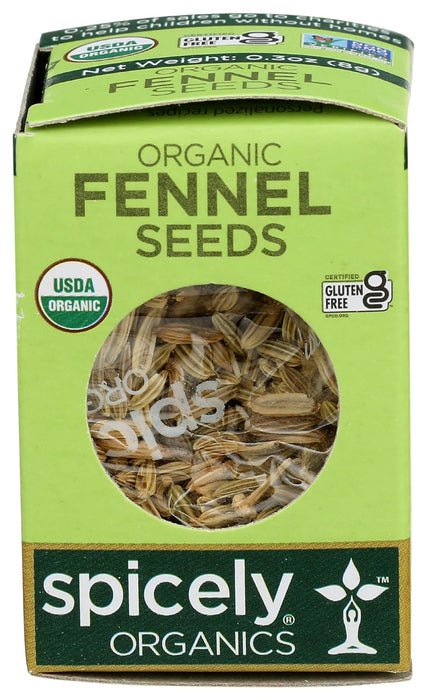 Spicely Organics  Organic Fennel Seed  .3 Oz