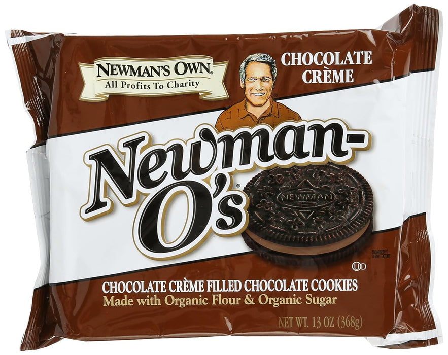 Newman'S Own  Newman O'S Creme Filled Cookies Chocolate  13 Oz