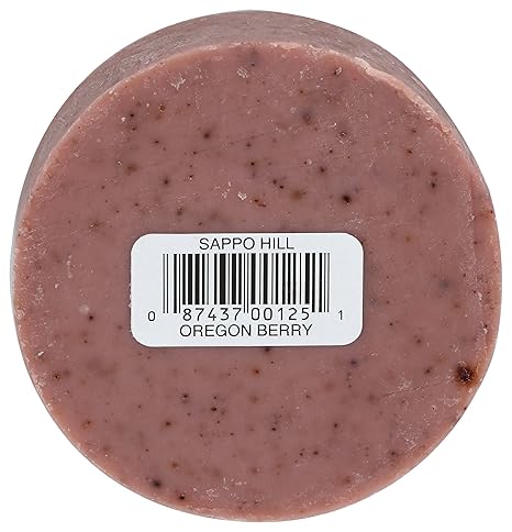 Sappo Hill  Glycerine Cream Bar Soap Oregon Berry  Each  3.5 Oz