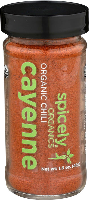 Spicely Organics  Organic Cayenne Pepper  1.6 Oz