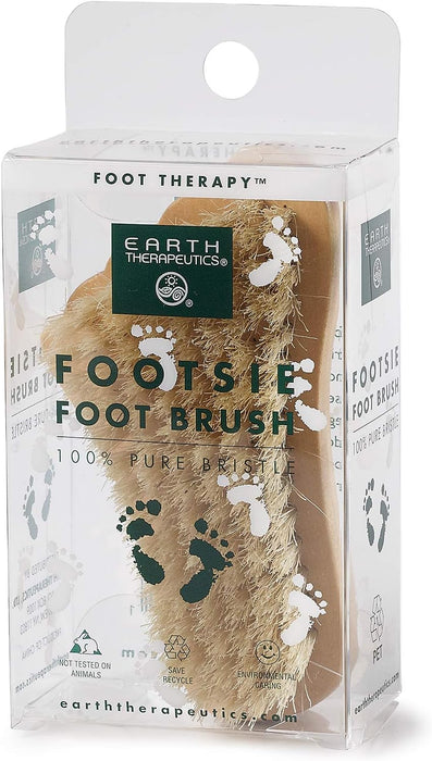 Earth Therapeutics  100% Pure Bristle Footsie Foot Brush   1 Ct