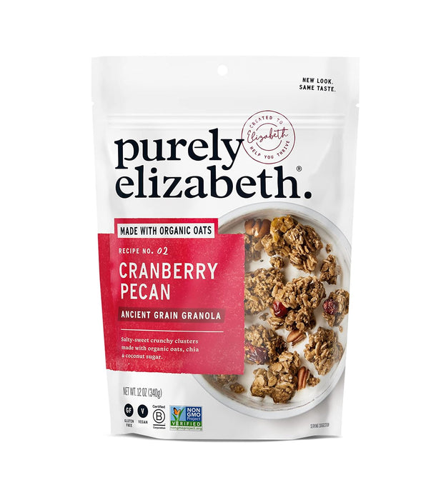 Purely Elizabeth  Ancient Grain Granola Cranberry Pecan   12 Oz