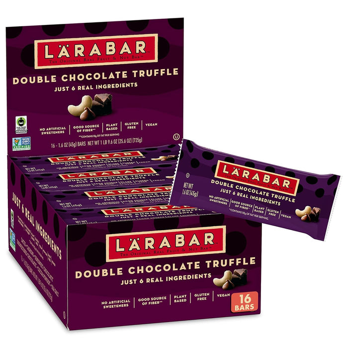 Larabar  Double Chocolate Truffle Fruit And Nut Bar   1.6 Oz