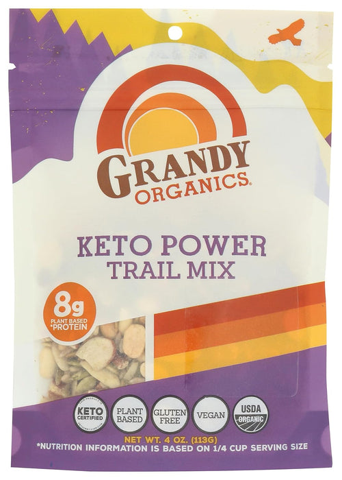 Grandy Organics  Organic Keto Power Trail Mix  4 Oz