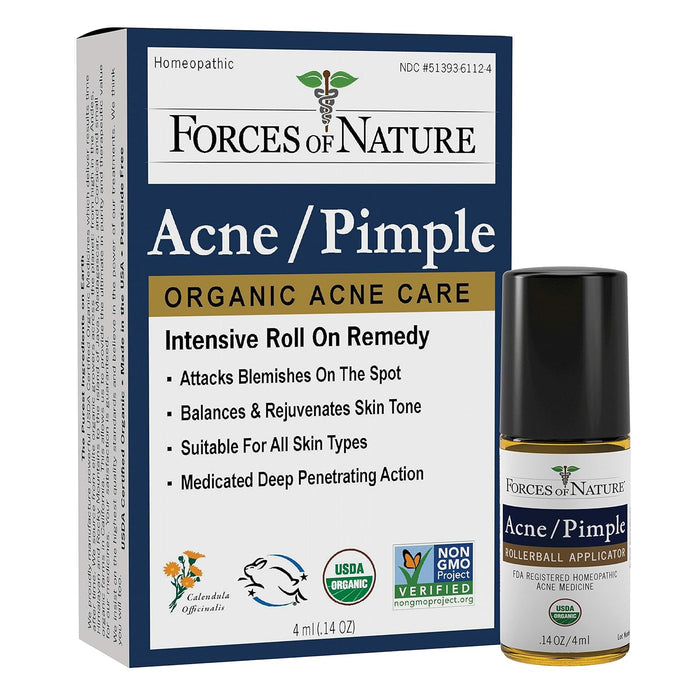 Forces Of Nature Organic Acne/Pimple Topical Medicine 1 Each 4 Ml