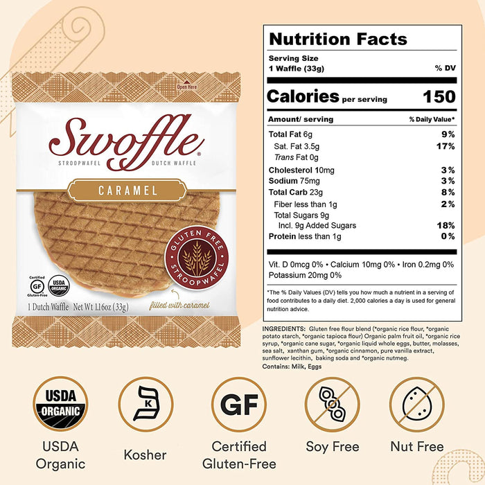 Swoffle  Dutch Waffle  Caramel  1.16 Oz