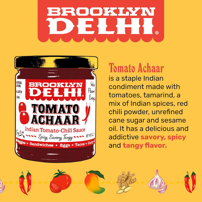 Brooklyn Delhi Tomato Achaar Indian Chili Sauce 9 oz