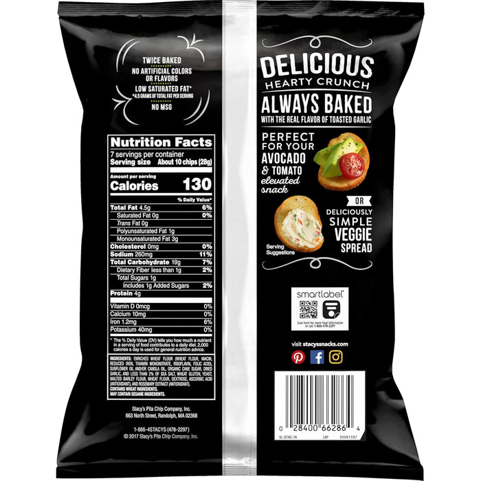 Stacy`S  Toasted Garlic Bagel Chips  7 Oz