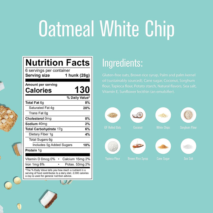 Heavenly Hunks Oatmeal White Chip Cookie 6 OZ