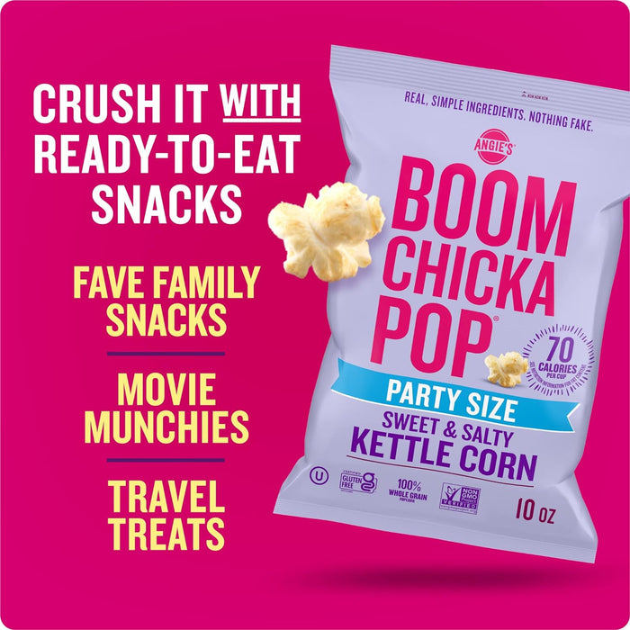 Angie'S  Boom Chicka Pop Sweet And Salty Kettle Corn Party Size  10 Oz