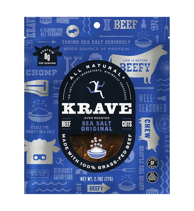Krave Jerky Beef Jerky Sea Salt Original 2.7 oz