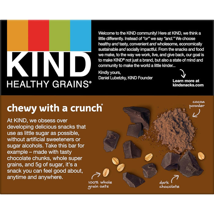 Kind  Healthy Grains Granola Bars Double Dark Chocolate   5/1.2 Oz