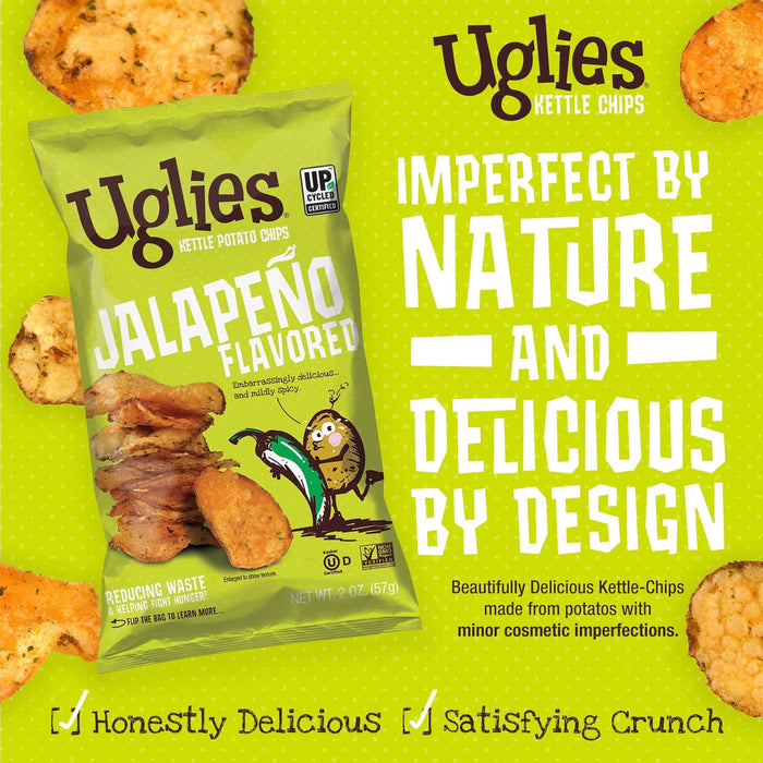 Uglies Pot Chips Jalapeno Kettle 2 OZ