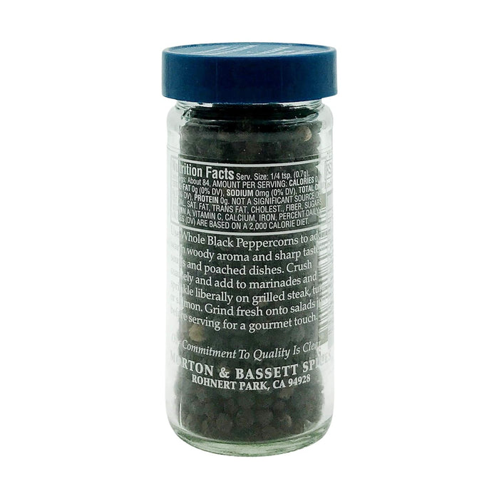 Morton & Bassett  Seasoning Whole Black Peppercorns  2.1 Oz