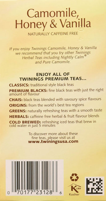 Twinings  Herbal Chamomile Honey And Vanilla  20 Bag