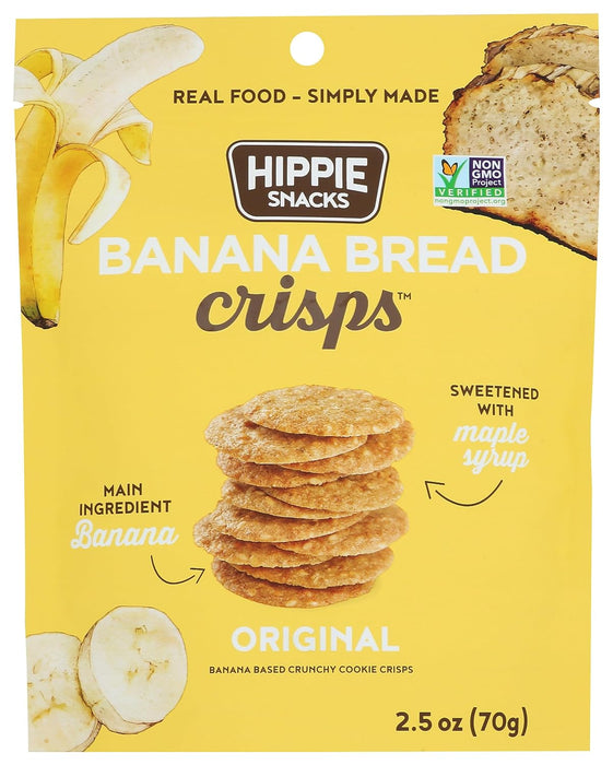 Hippie Snacks  Original Banana Bread Crisps  2.5 Oz