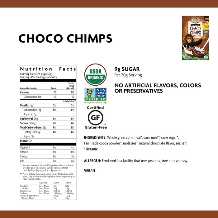 Nature`S Path-Envirokidz  Organic Cereal Choco Chimps   10 Oz