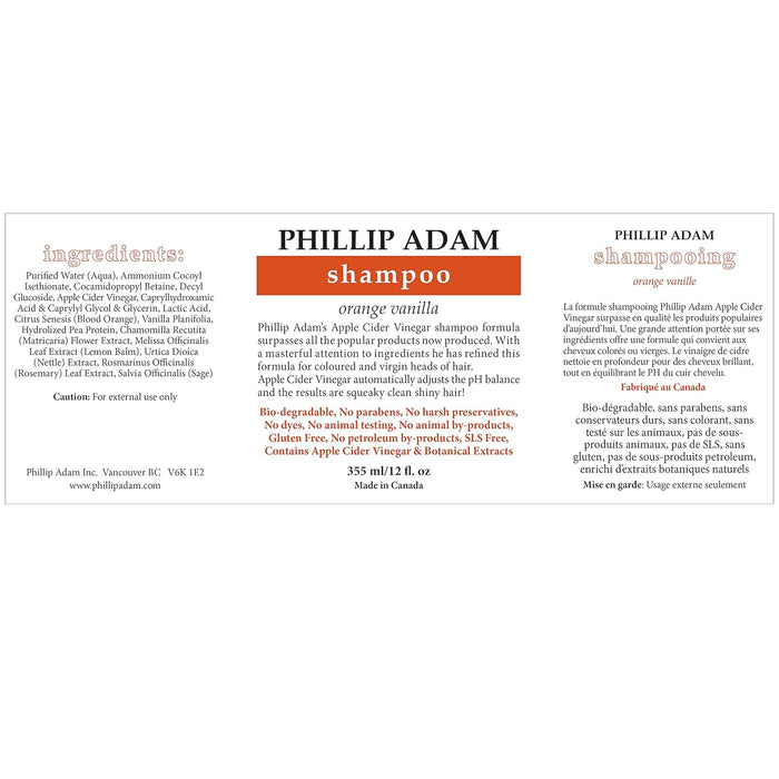 Phillip Adam  Orange Vanilla Shampoo  1 Each  12 Oz