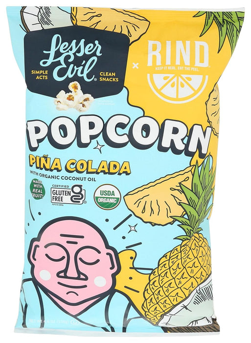 Lesser Evil Popcorn Og2 Pineapple Colada 4.6 OZ