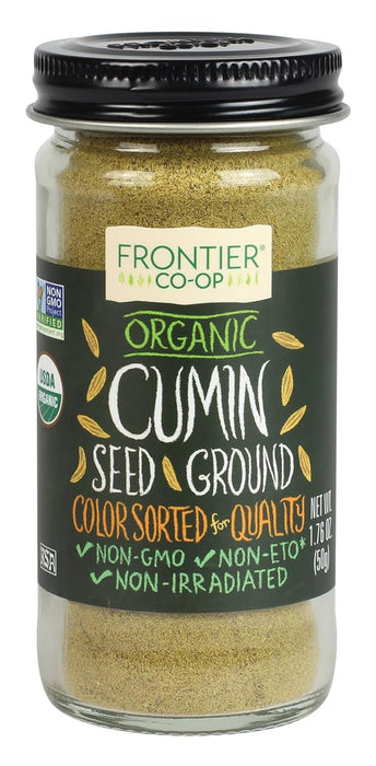 Frontier Nat Prod Co-Op  Cumin Seed Organic Ground  1 Each  1.76 Oz