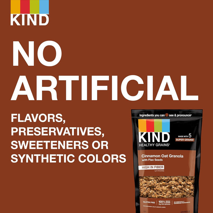 Kind  Healthy Grains Cinnamon Oat Clusters With Flax Seeds   11 Oz