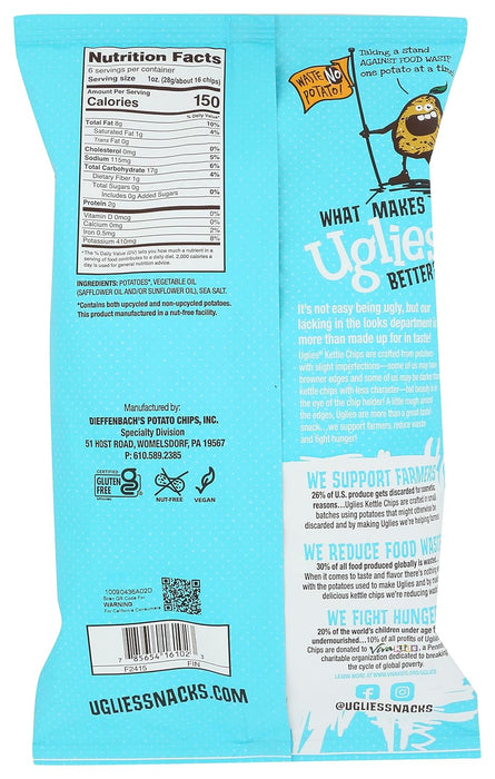 Uglies  Potato Chips Sea Salt  6 Oz