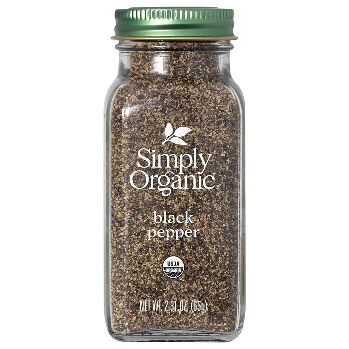 Simply Organic  Black Pepper Medium Grind  2.31 Oz