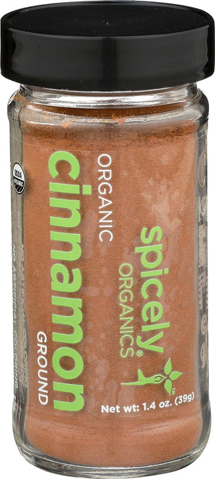 Spicely Organics  Organic Ground Cinnamon  1.4 Oz