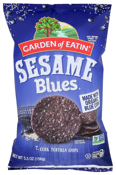 Garden Of Eatin'  Organic Chip Blue Corn Sesame  5.5 Oz