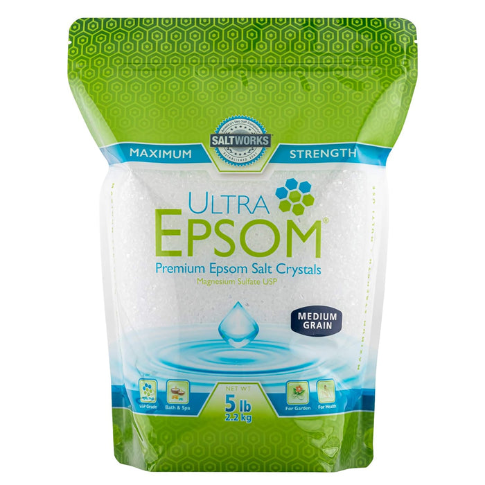 Ultra Epsom  Ultra Epsom Salt Medium Grain  1 Each  5 Lb