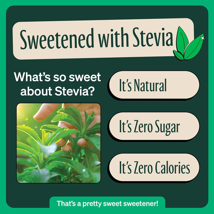 Zevia  Organic Zero Calorie Sweetened Earl Grey Tea Blood Orange  12 Fl Oz