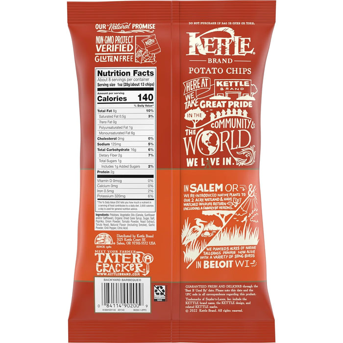 Kettle Brand  Potato Chips  Backyard Barbecue  7.5 Oz