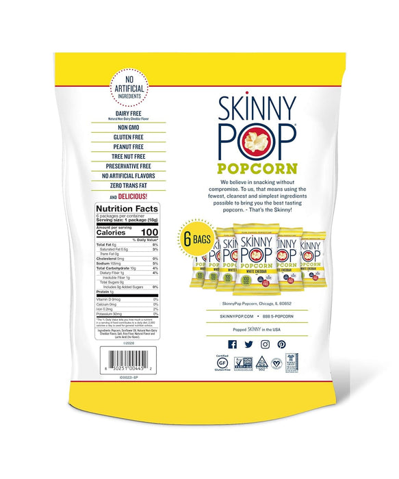 Skinnypop Popcorn  Skinny Pop White Cheddar  6/.65 O