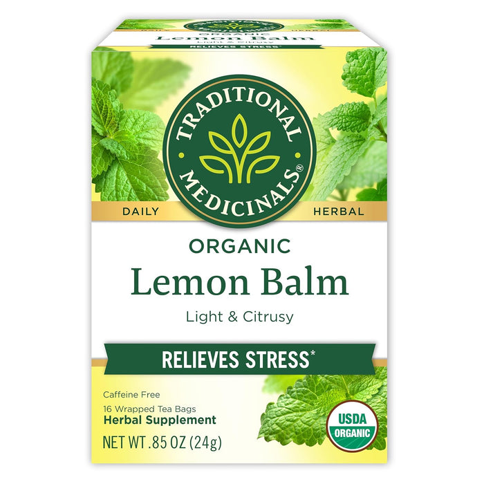 Traditional Medicinals  Organic Herbal Tea Lemon Balm Lemon Bal Og2  16 Bag