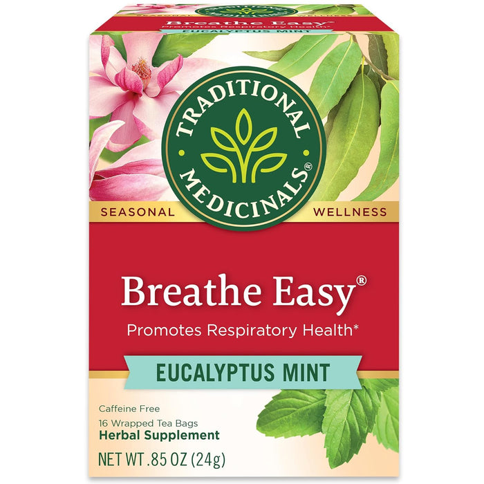 Traditional Medicinals  Breathe Easy Herbal Tea  Tea Bags  16 Bag