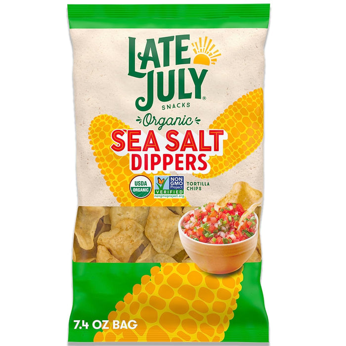 Late July  Organic Sea Salt Dippers Tortilla Chips  7.4 Oz