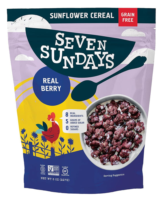 Seven Sundays  Sunflower Cereal Real Berry   8 Oz